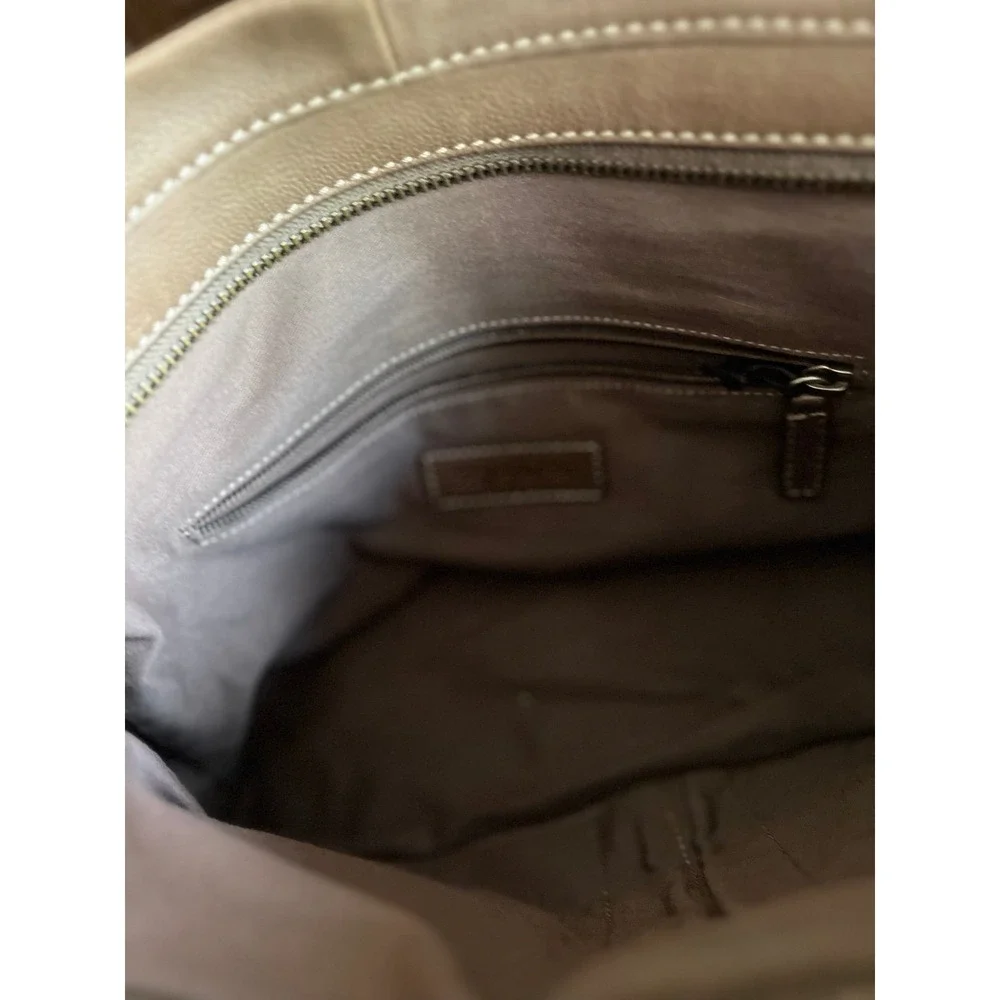 Frye & Co Sellina Artisan Satchel Stone Leather NWT